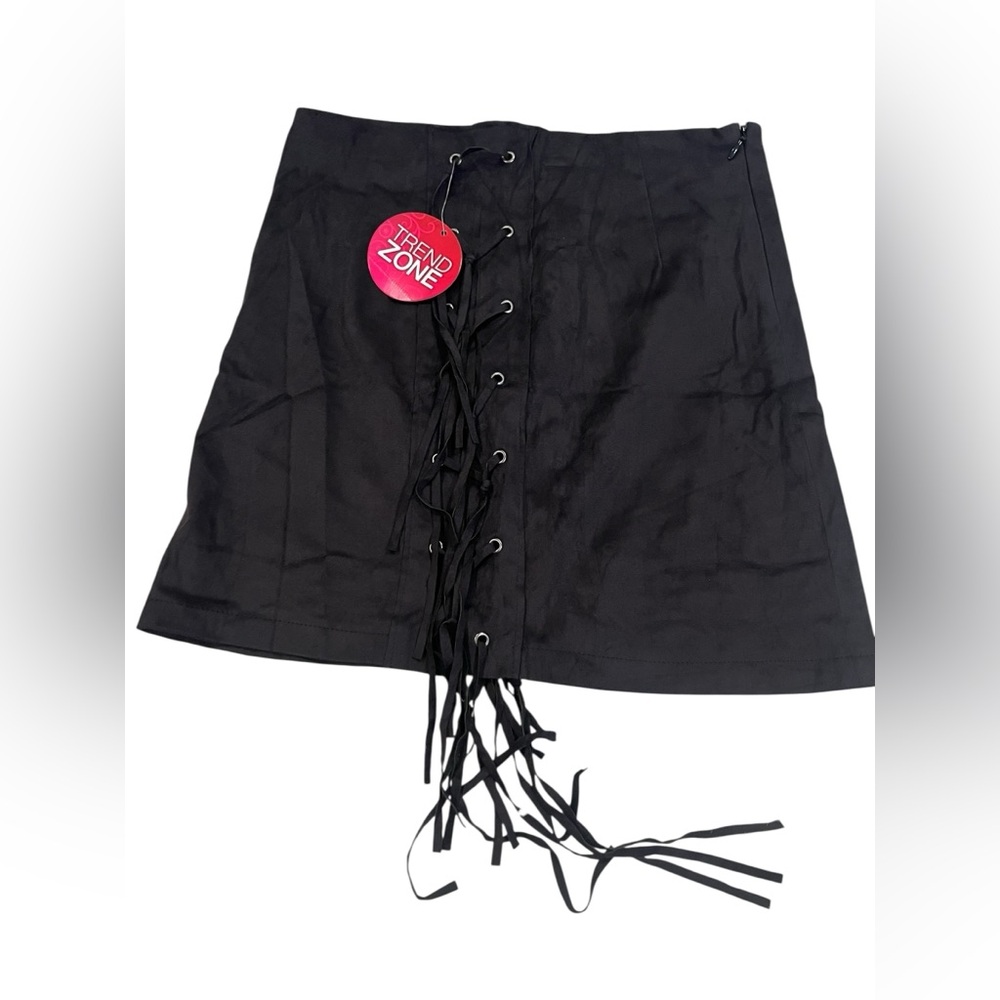 Coachella Black Lace-Up mini Skirt